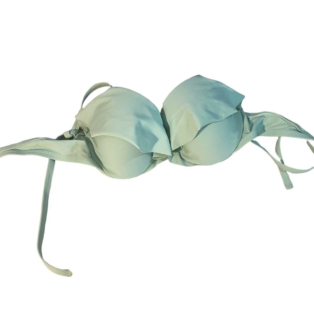 Aerie Light Blue Lightly Lined Bikini Top Swimwear Women’s 34D